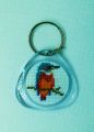 Kingfisher Cross Stitch Key Ring from Alison Perkins (45 x 43mm)