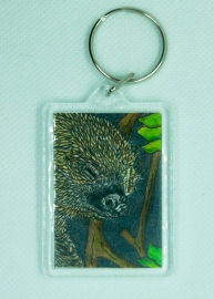 Sleepy Sloth Pen & Coloured Pencil Original Keyring 56 x 42mm